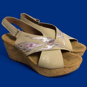 HAND PAINTED HEELS SIZE 7.5